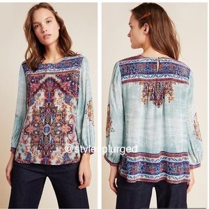NWT⭐️Top Rated⭐️ANTHRO Prudence Blouse size small